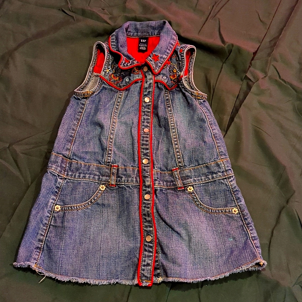 Baby Gap 100% Cotton, Denim Dress Size 18-24 months